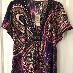 NWT Style & Co. Paisley Top